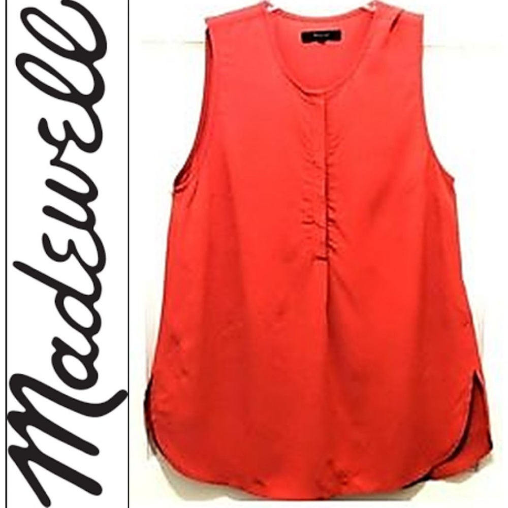 MADEWELL * SIDE SLIT SLEEVELESS TANK - Picture 2 of 6